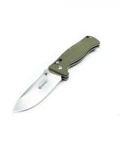 Navaja Ganzo G720 con hoja de acero inoxidable y mango verde G10