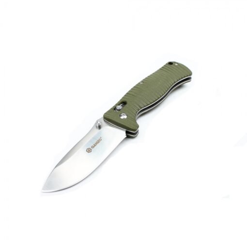 Navaja Ganzo G720 con hoja de acero inoxidable y mango verde G10