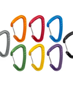 Pack de 8 mosquetones Trango Phase Mega Rack en colores variados, ligeros y resistentes para escalada