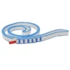 Aro de cinta cosido Dyneema 11mm Lhotse en color blanco y azul enrollado sobre fondo blanco