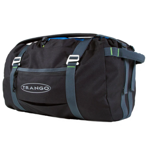Bolsa portacuerdas Trango Antidote de 25L en color negro con correas ajustables y bolsillo exterior