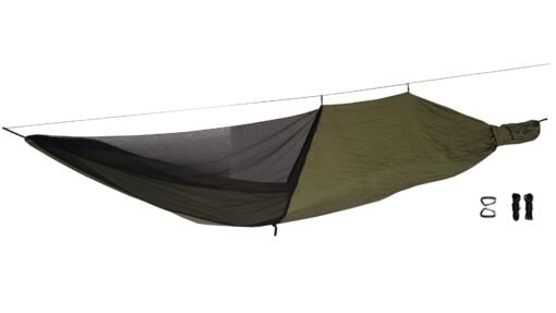 Hamaca BushBed Oliva con Mosquitera | 3 m de Comodidad Extraordinaria - Imagen 3