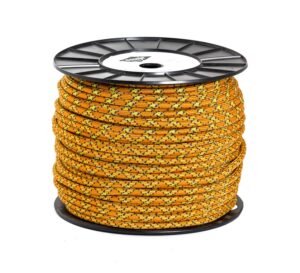Variedad de cordinos técnicos de escalada 8mm en diferentes colores vibrantes, mostrando versatilidad y opciones de identificación para sistemas de montañismo