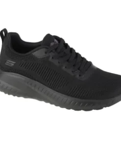 zapatillas Skechers mujer negras modelo Bobs Squad Chaos vista lateral exterior