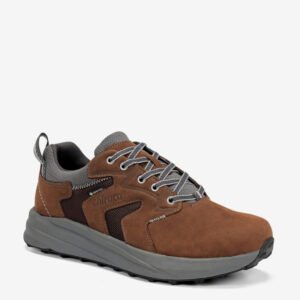 Zapato senderismo Chiruca Sidney Gore-Tex marrón, piel nobuck con suela Vibram Zermat, ultraligero 376g para viajes y trekking