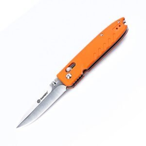 Navaja Ganzo G746 naranja abierta con hoja 440C
